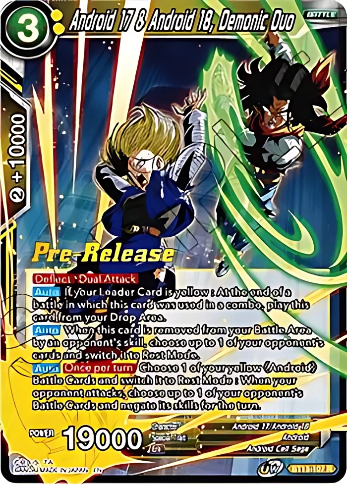 Android 17 & Android 18, Demonic Duo [Pre-Release] #BT13-107
