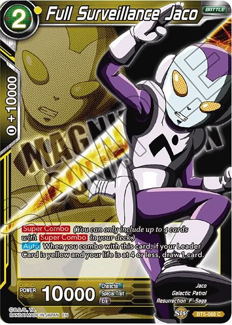 Full Surveillance Jaco [Expansion Deck Box Set 08: Magnificent Collection - Forsaken Warrior] #BT5-088