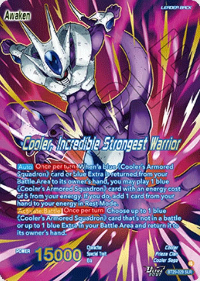 Cooler // Cooler, Incredible Strongest Warrior [SLR] #BT29-029