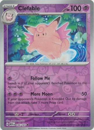 Clefable Reverse #36