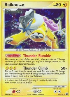 Raikou Reverse Holo