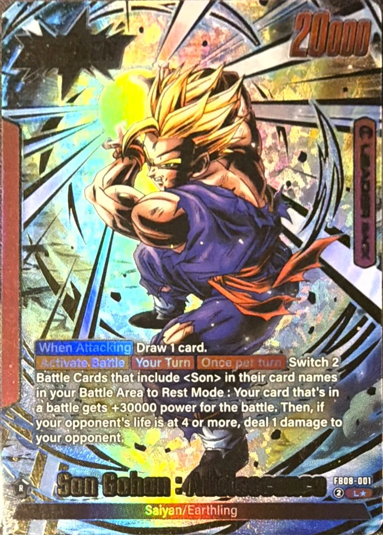 Son Gohan : Adolescence [Alternate Art] #FB08-001