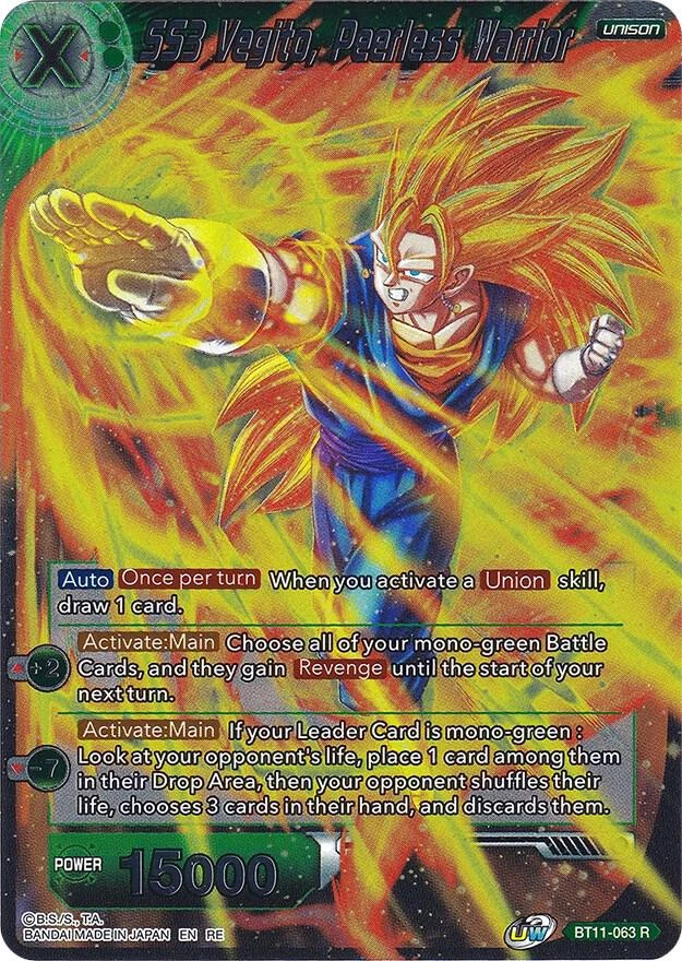 SS3 Vegito, Peerless Warrior [Silver Foil] #BT11-063