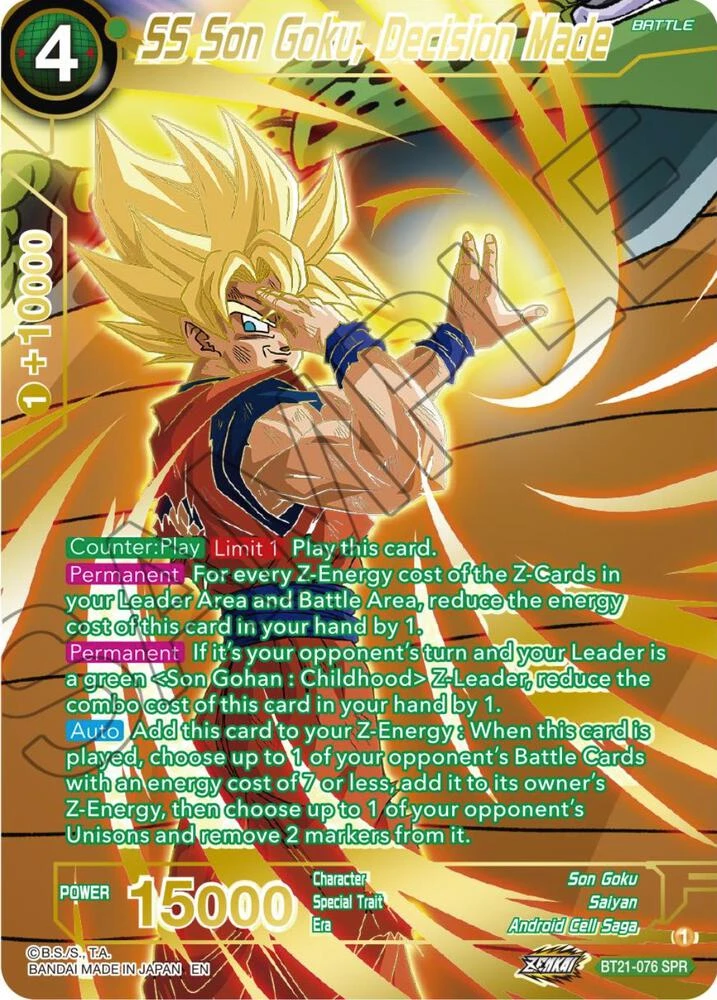 SS Son Goku, Decision Made [SPR] #BT21-076
