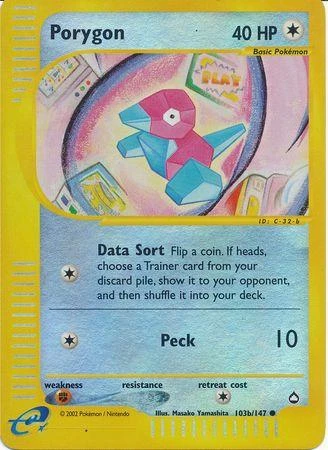 Porygon Reverse Holo #103b