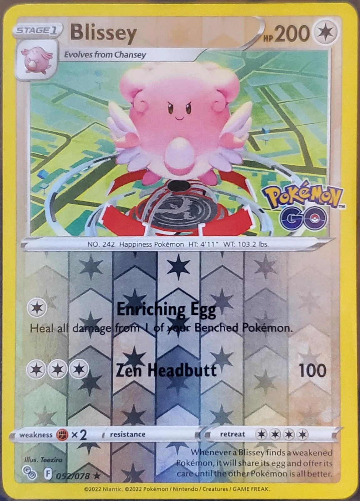 Blissey Reverse Holo #52