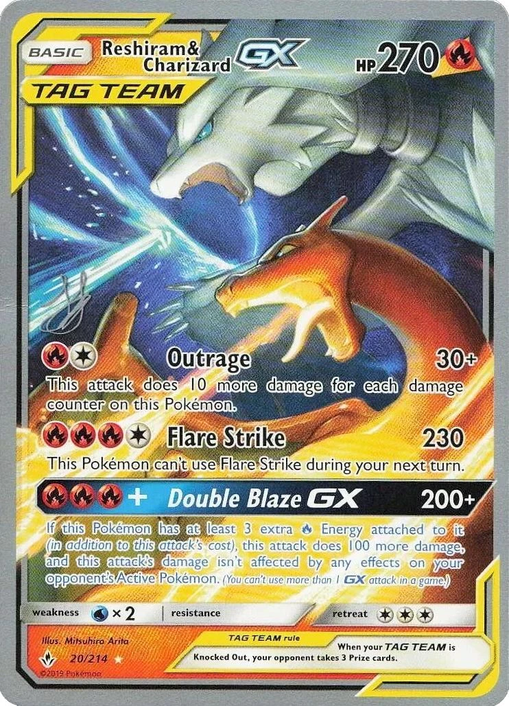 Reshiram & Charizard GX #20