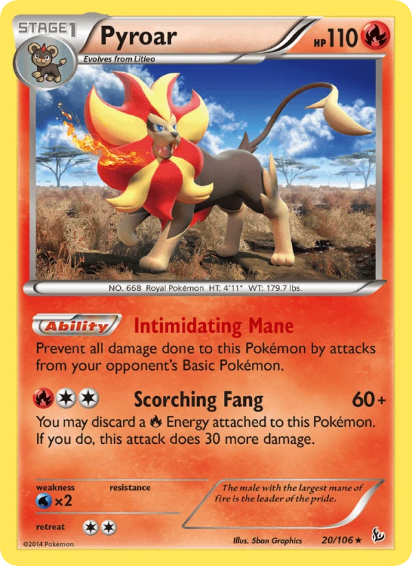 Pyroar Holo #20