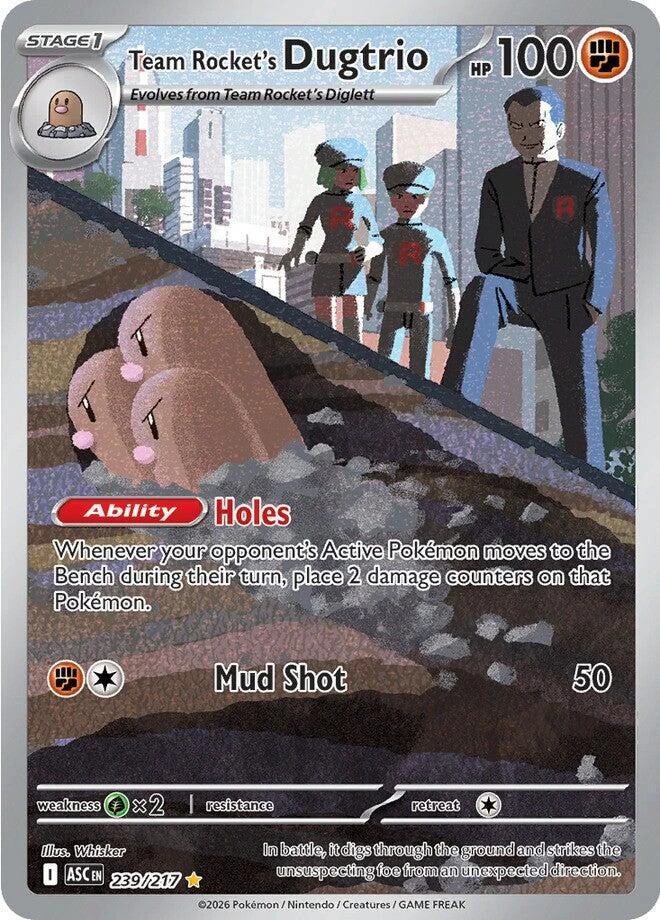 Team Rocket's Dugtrio #206