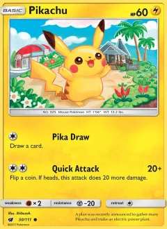 Pikachu Reverse Holo