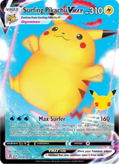 Surfing Pikachu Vmax