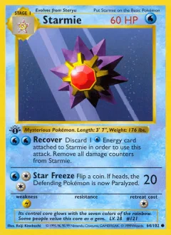 Starmie 1st Edition