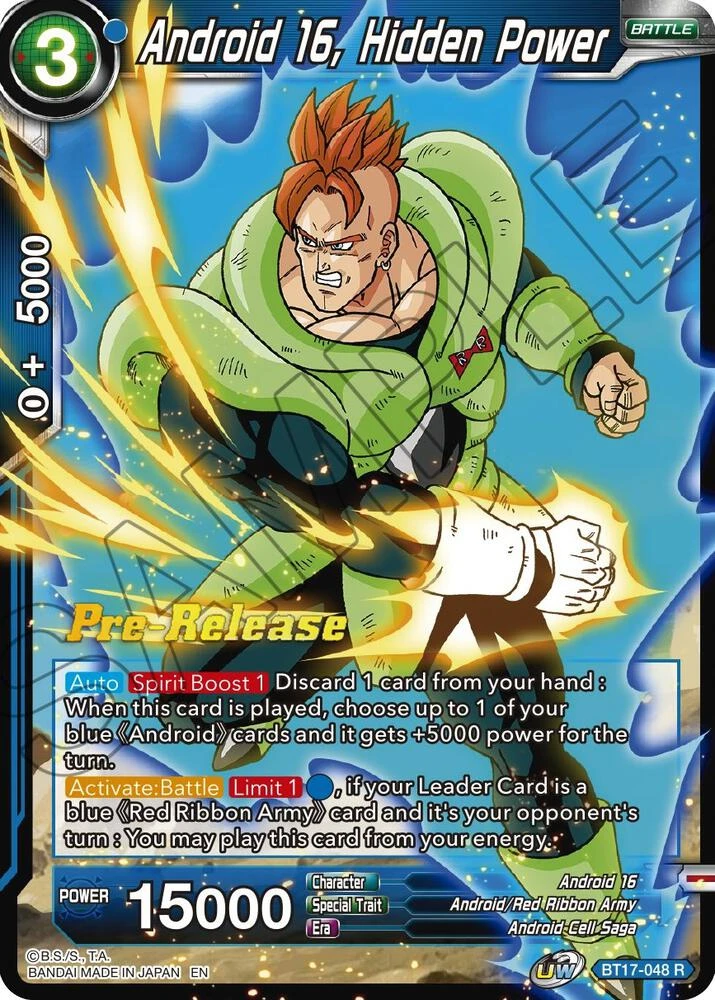 Android 16, Hidden Power [Pre-Release] #BT17-048