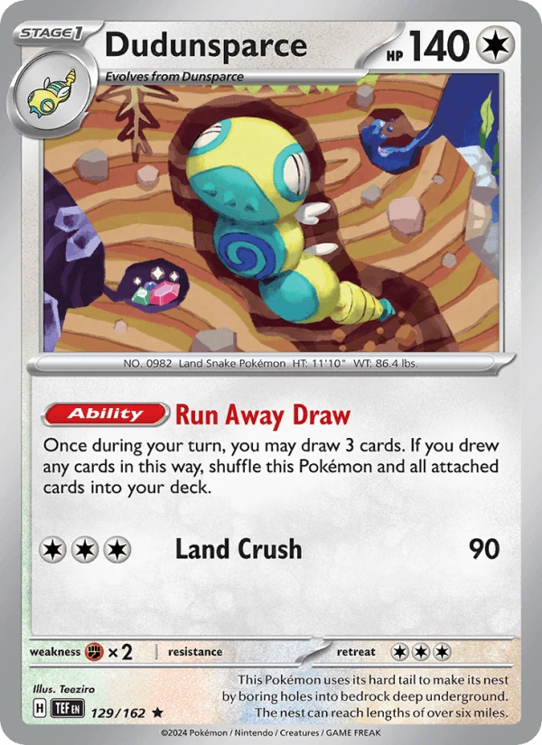 Dudunsparce Reverse Holo #129