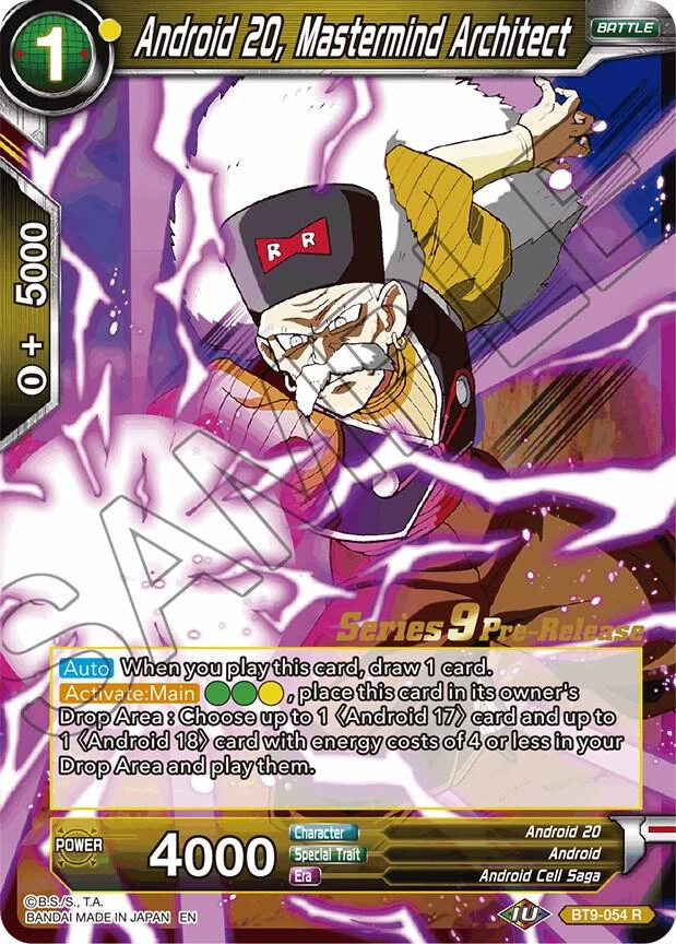 Android 20, Mastermind Architect [Pre-Release] #BT9-054