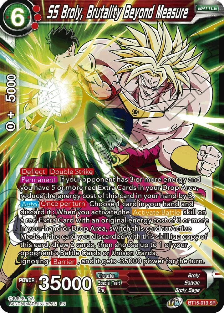 SS Broly, Brutality Beyond Measure #BT15-019