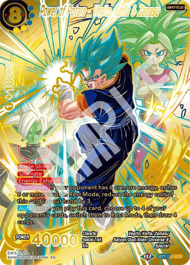 Power of Potara - Vegito, Kefla & Zamasu [GDR] #BT7-131
