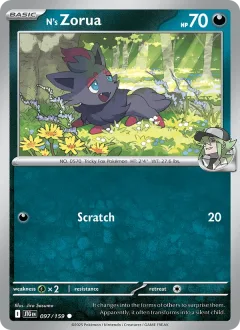 N's Zorua Reverse Holo