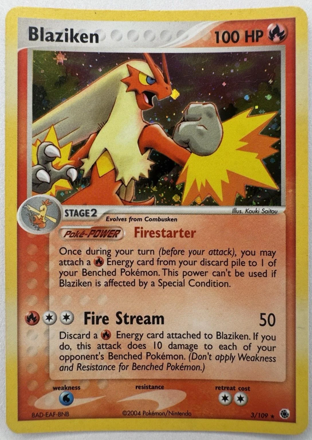 Blaziken Holo #3 · EX Battle Stadium