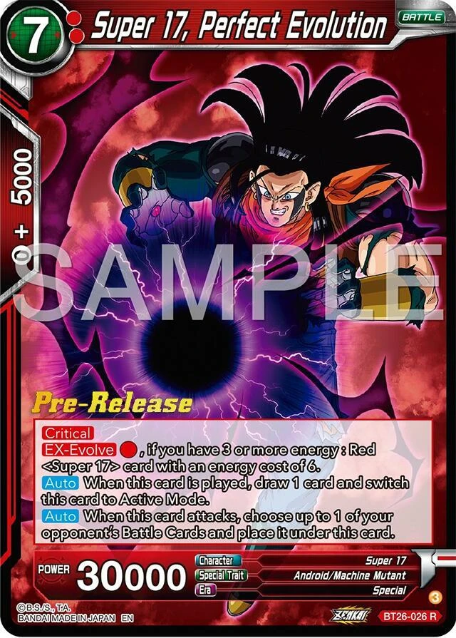 Super 17, Perfect Evolution [Pre-Release] #BT26-026