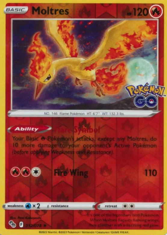 Moltres Reverse Holo #12