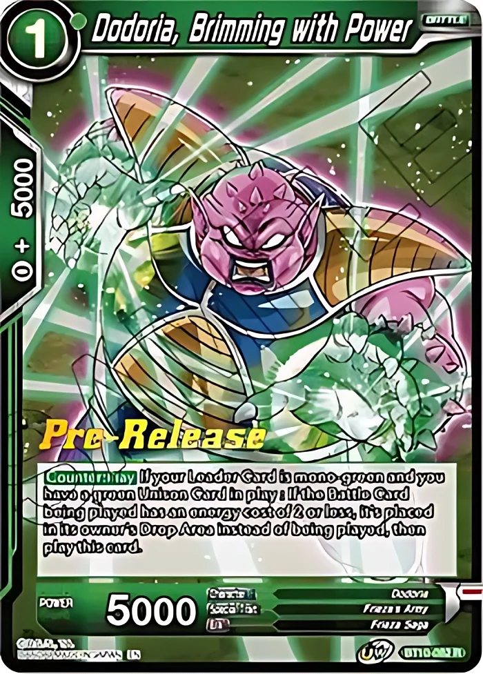 Dodoria, Brimming with Power [Pre-Release] #BT10-082