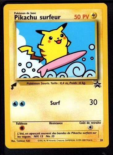 Surfing Pikachu World Collection - French #28