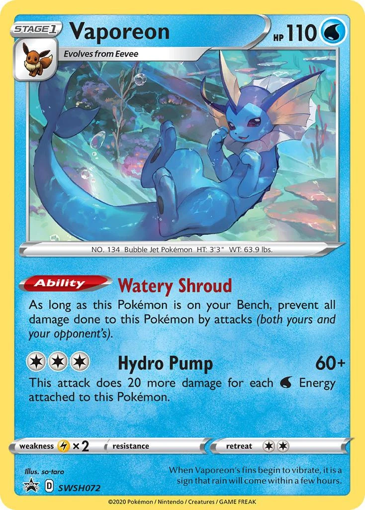 Vaporeon #SWSH072