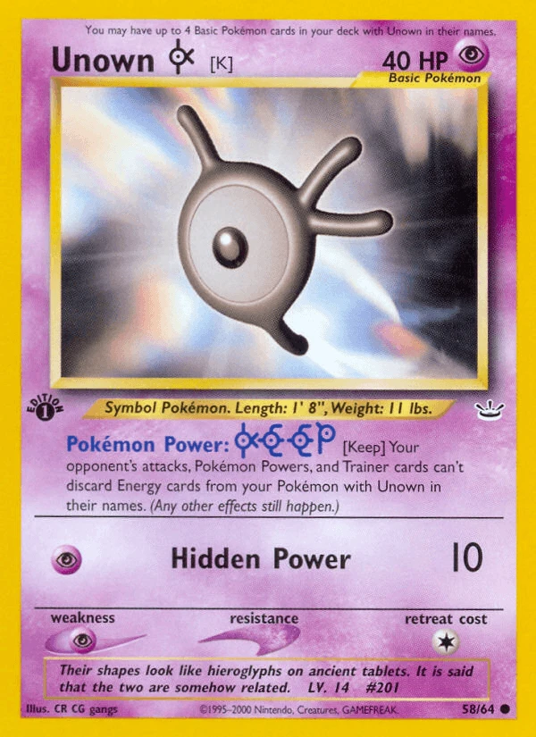 Unown K #58