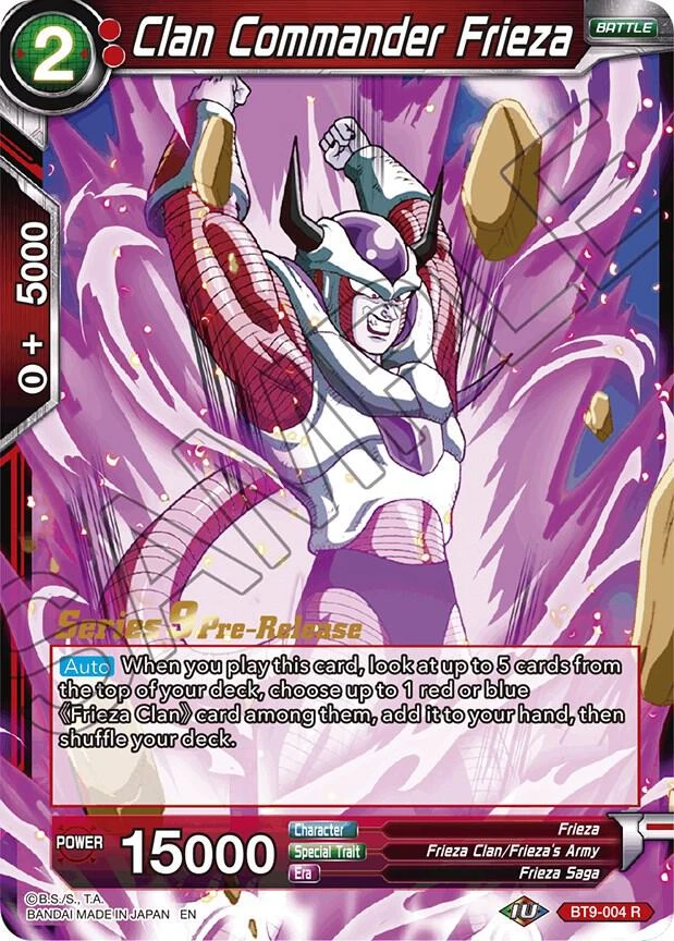 Clan Commander Frieza [Pre-Release] #BT9-004