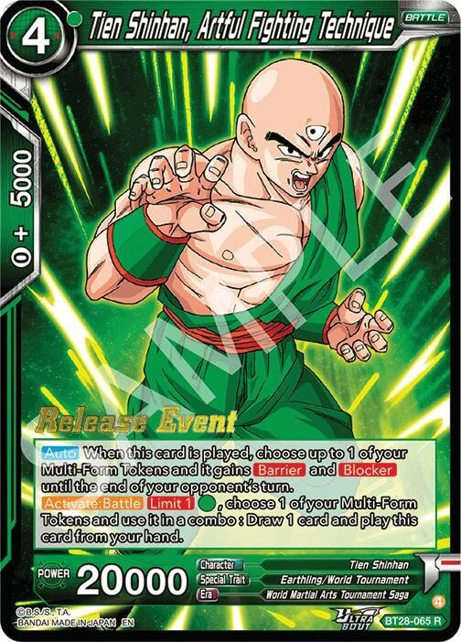 Tien Shinhan, Artful Fighting Technique [Release Event] #BT28-065