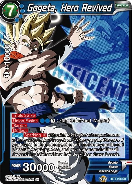 Gogeta, Hero Revived [Expansion Deck Box Set 07: Magnificent Collection - Fusion Hero] #BT5-038