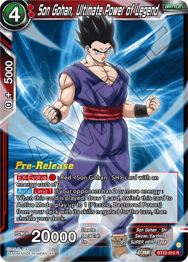 Son Gohan, Ultimate Power of Legend [Pre-Release] #BT22-010
