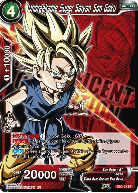 Unbreakable Super Saiyan Son Goku [Expansion Deck Box Set 07: Magnificent Collection - Fusion Hero] #SD2-03