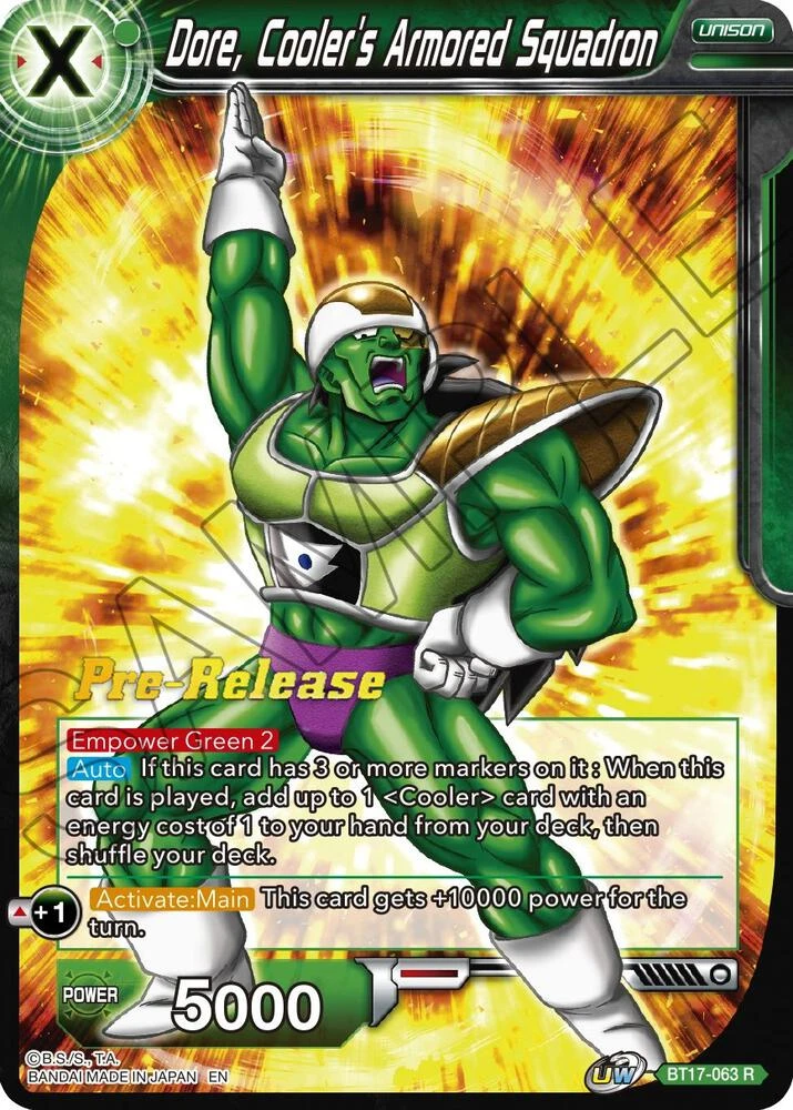 Dore, Cooler's Armored Squadron [Pre-Release] #BT17-063
