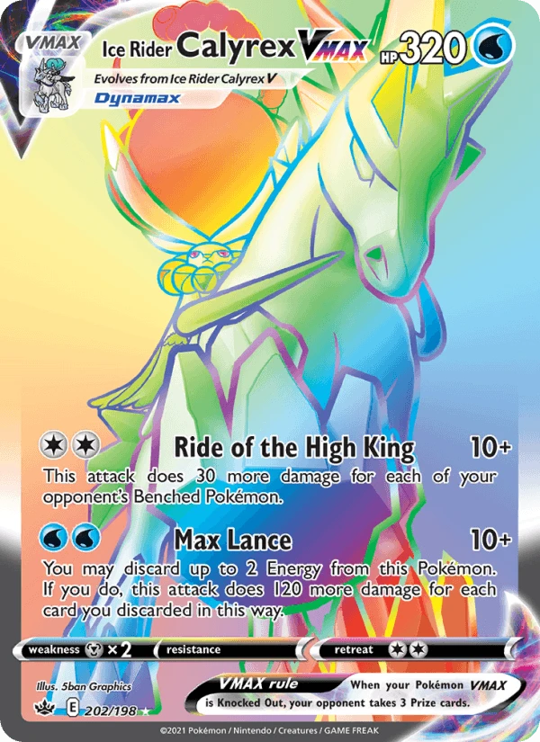 Ice Rider Calyrex Vmax #202