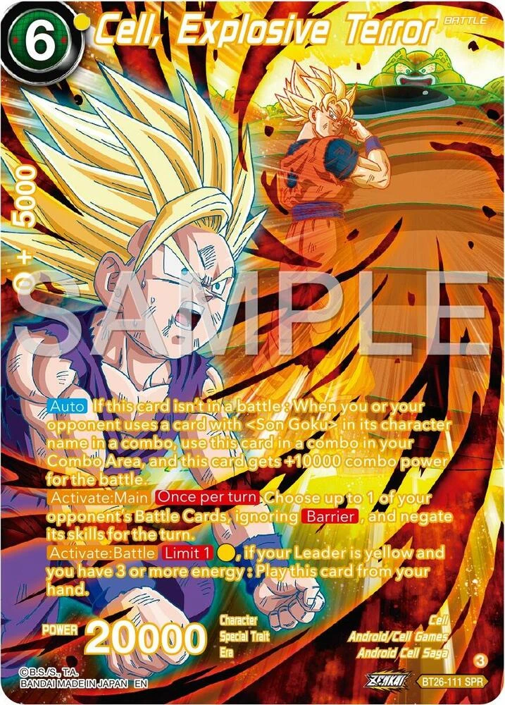Cell, Explosive Terror [SPR] #BT26-111