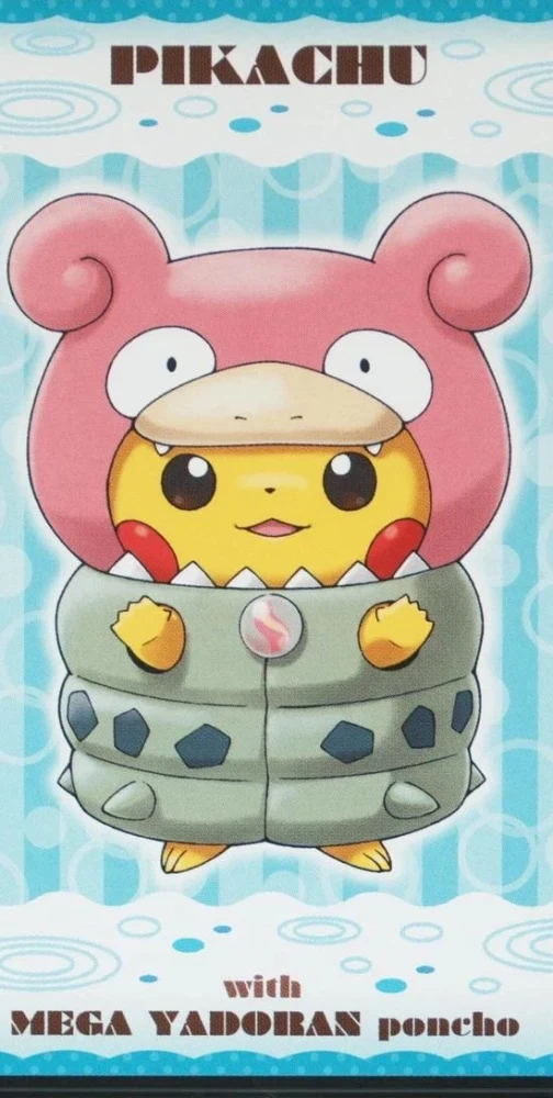 Poncho-Wearing Pikachu Slowbro