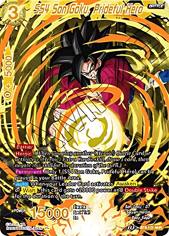 SS4 Son Goku, Prideful Hero #BT8-131