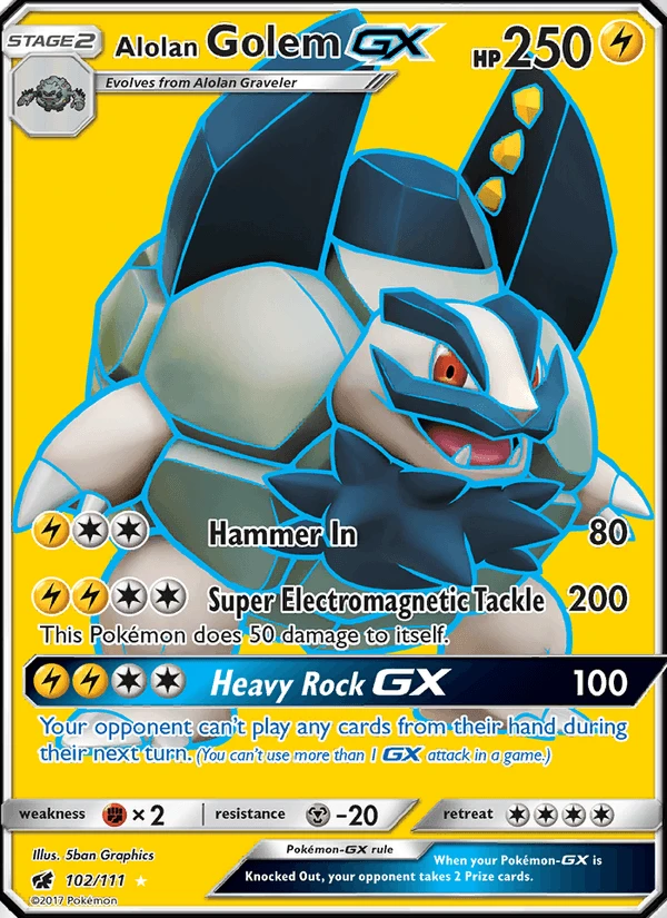 Alolan Golem Gx #102