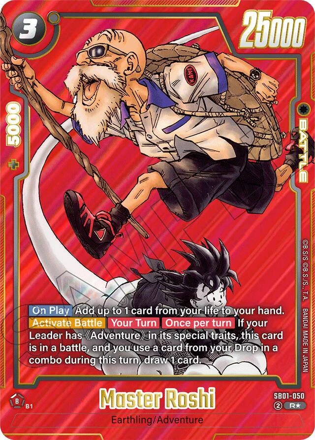 Master Roshi [Alternate Art] #SB01-050