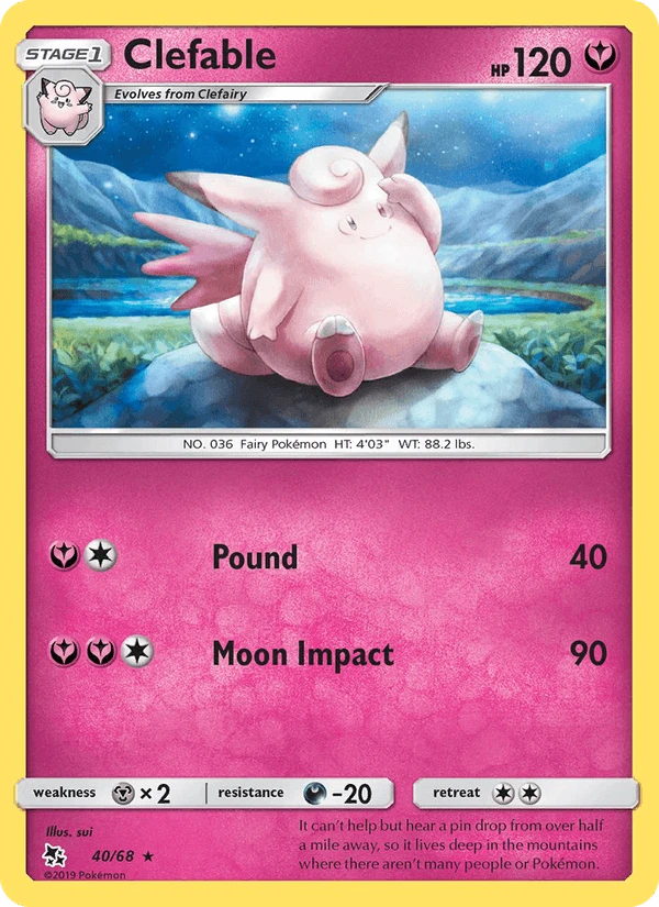 Clefable Reverse Holo #40