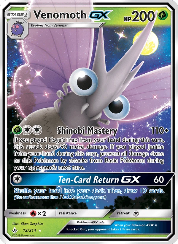 Venomoth Gx #12