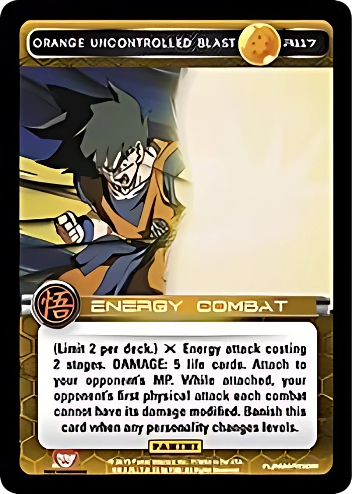 Orange Uncontrolled Blast #R117