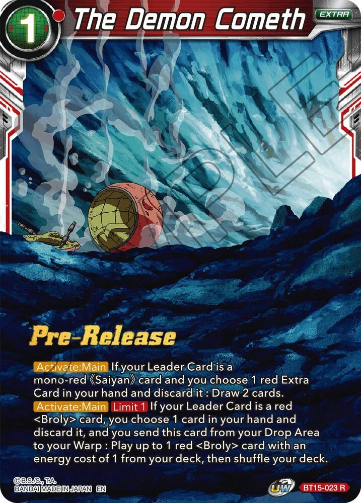 The Demon Cometh [Pre-Release] #BT15-023