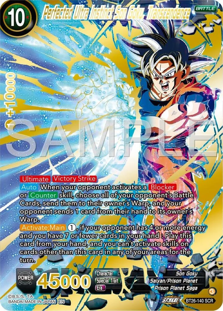 Perfected Ultra Instinct Son Goku, Transcendence #BT26-140