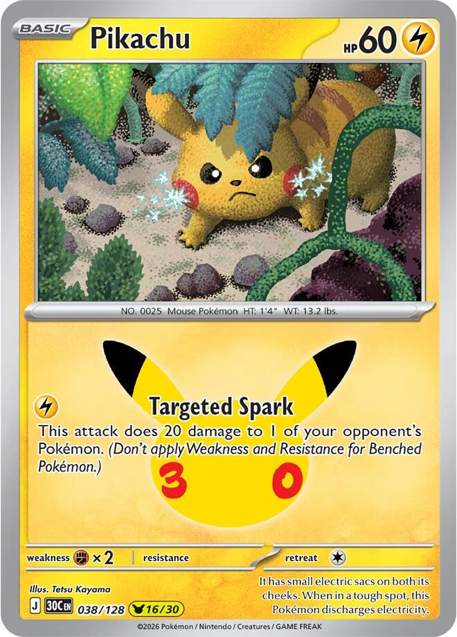 Pikachu Holo #38