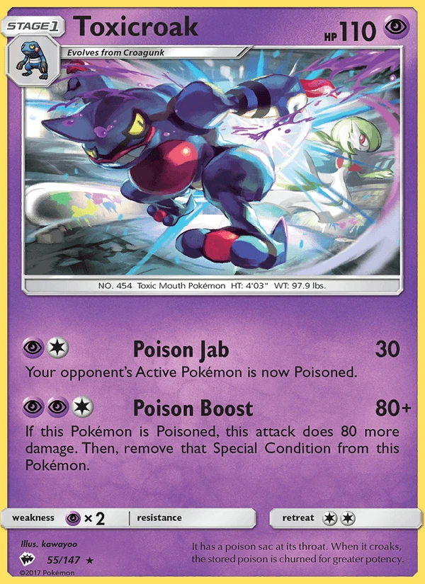 Toxicroak Reverse Holo #55