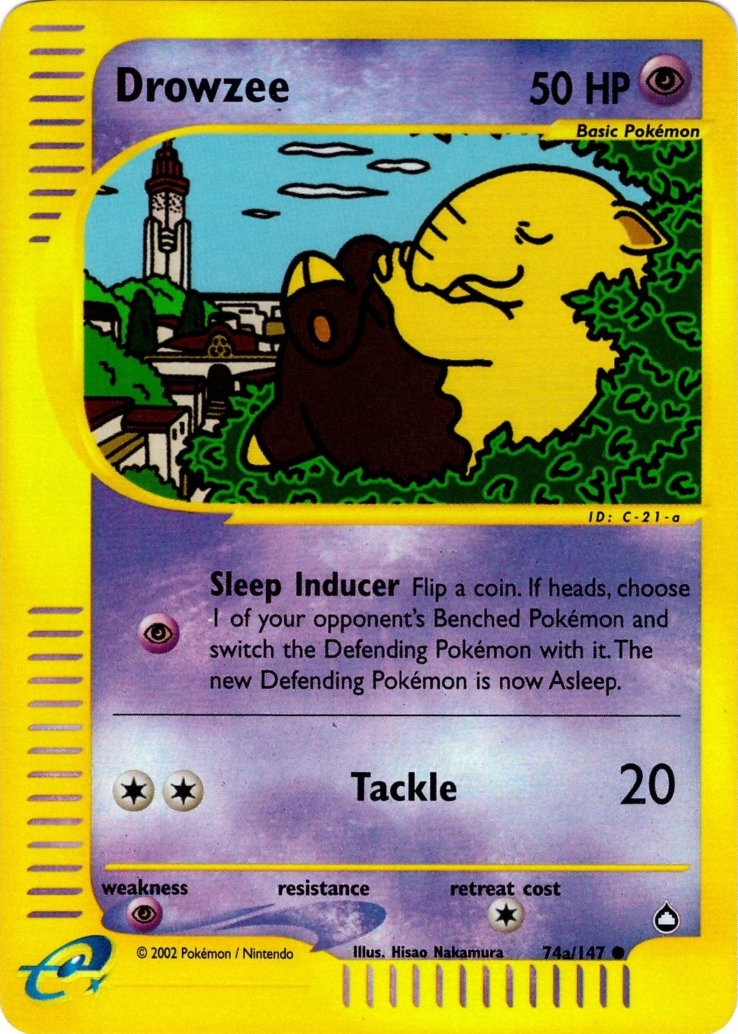 Drowzee Reverse Holo #74