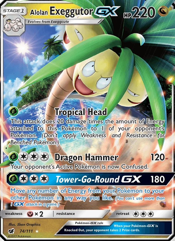 Alolan Exeggutor Gx #74
